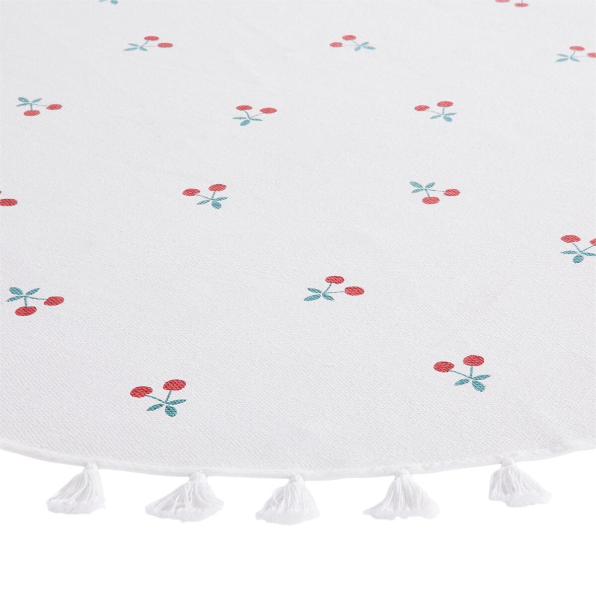 Griotte Round Child's Rug with Cherry Print – image 4
