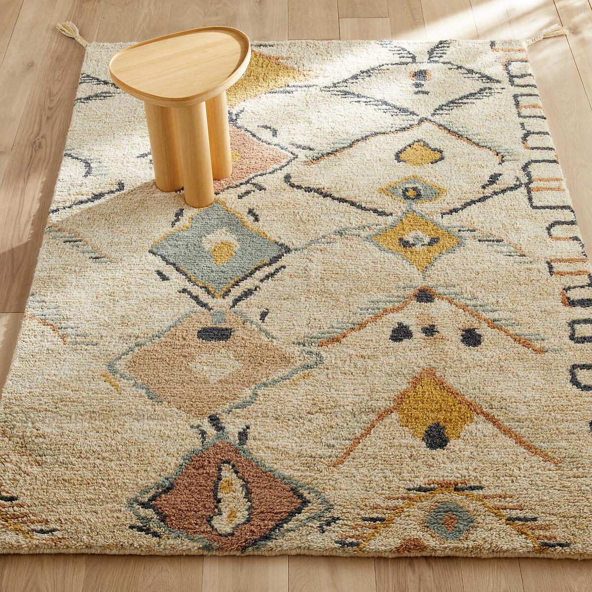 Mirjana Hand Knotted Berber Style Tassel Wool Rug – image 1