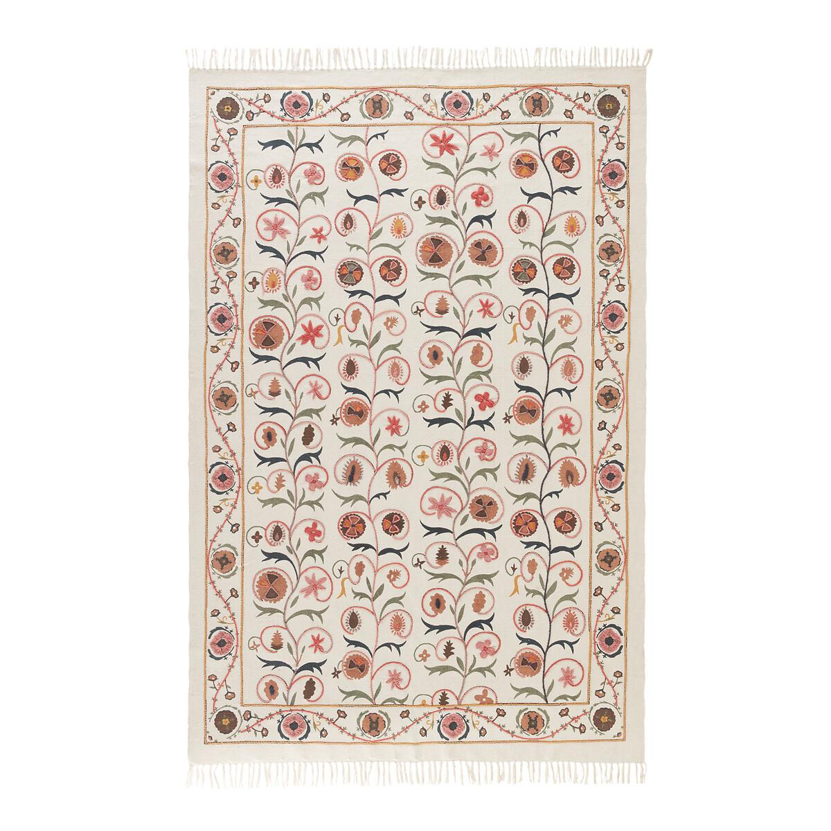 Aristis Floral 100% Cotton Flat Woven Rug – image 4