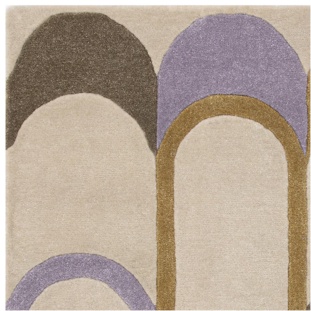 Recycled Retro Pastel Pattern Rug – image 3