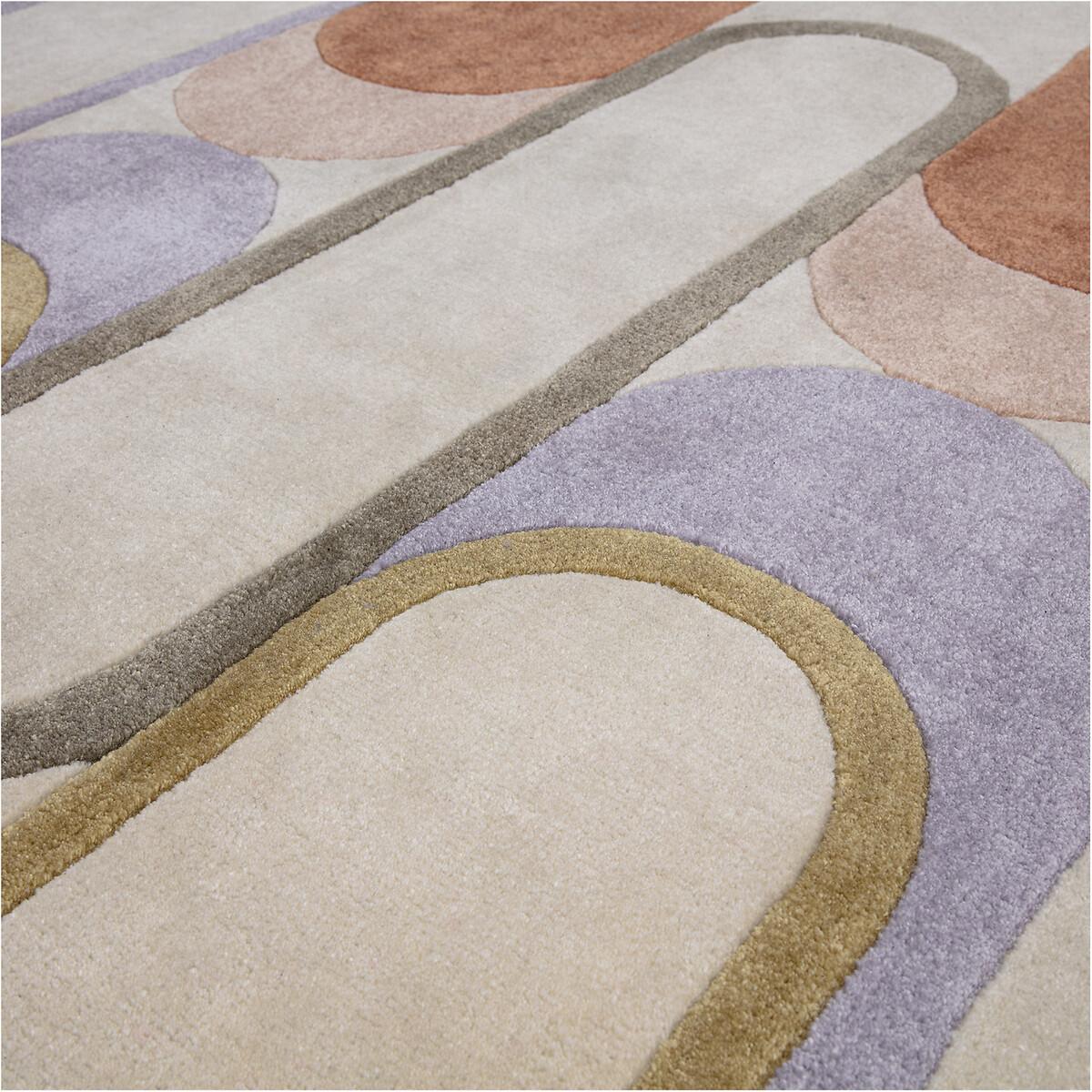 Recycled Retro Pastel Pattern Rug – image 5