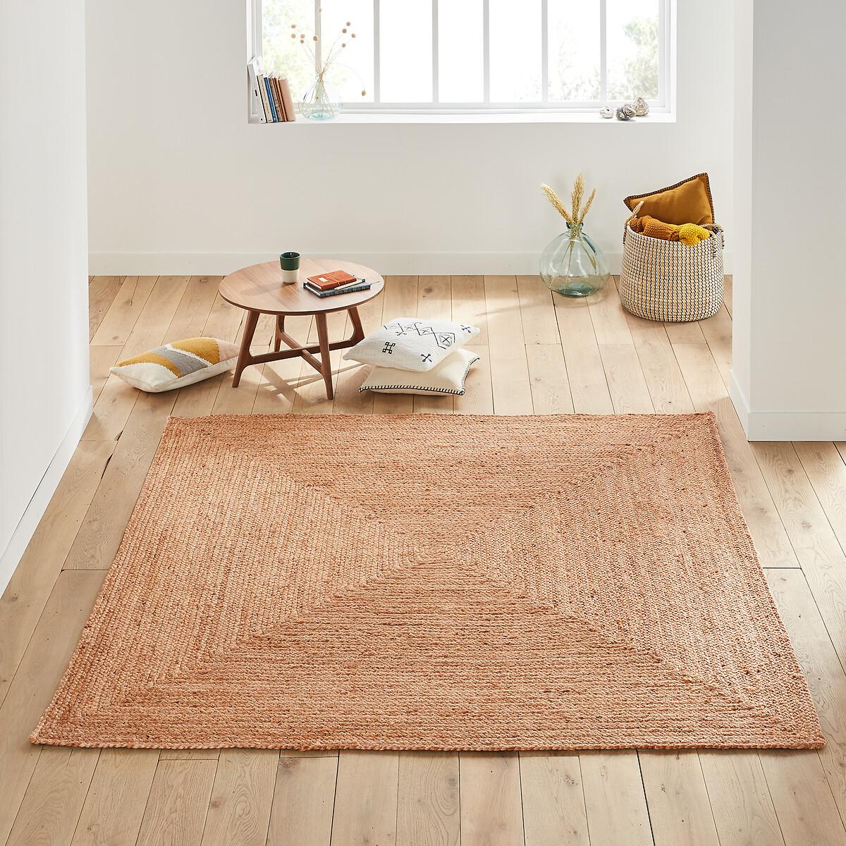 Aftas Square 100% Jute Rug – image 1