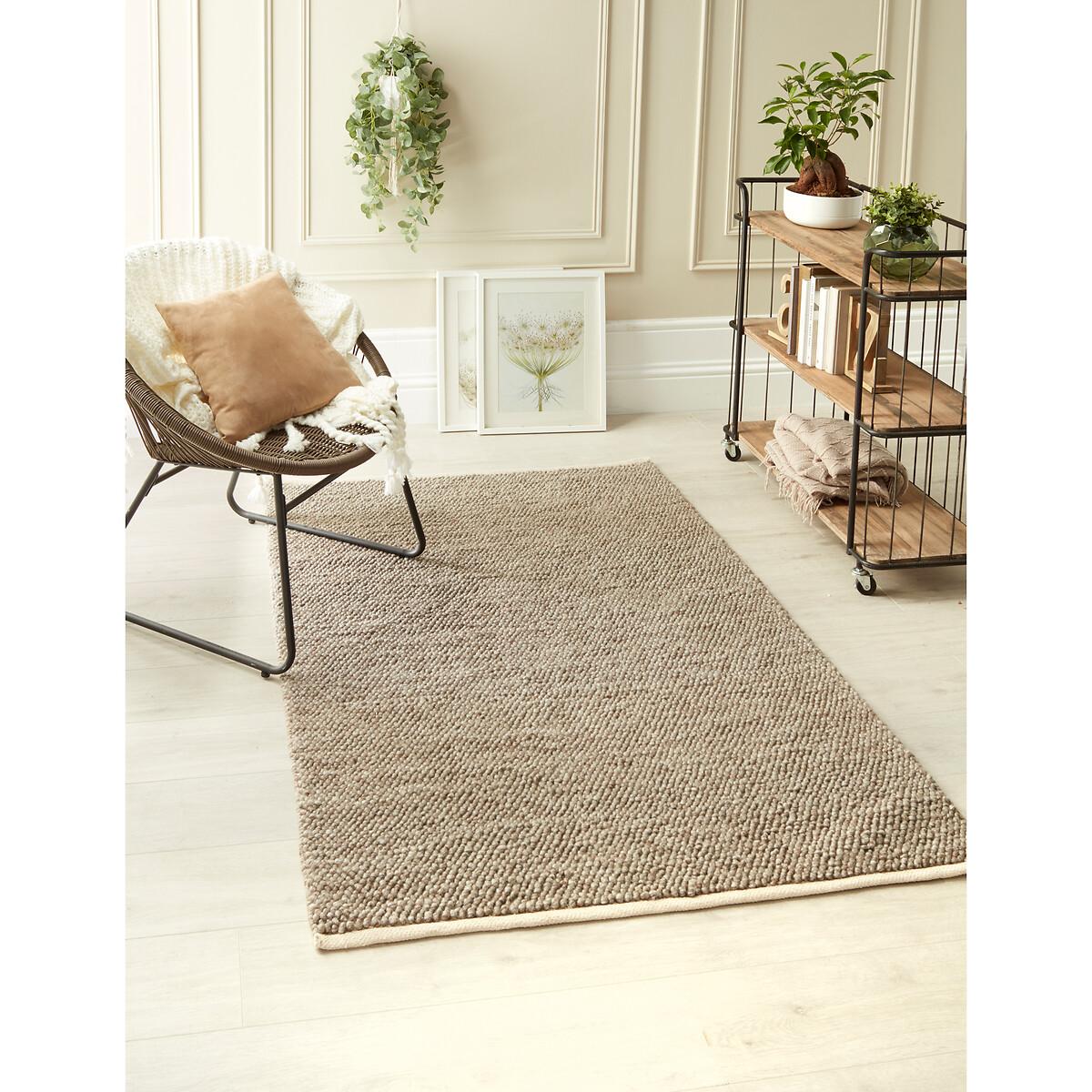 Knotted Woven Natural Rug – image 3