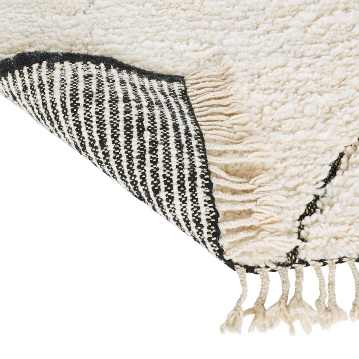 Atlama Beni Ouarain 100% Wool Berber Rug – image 4