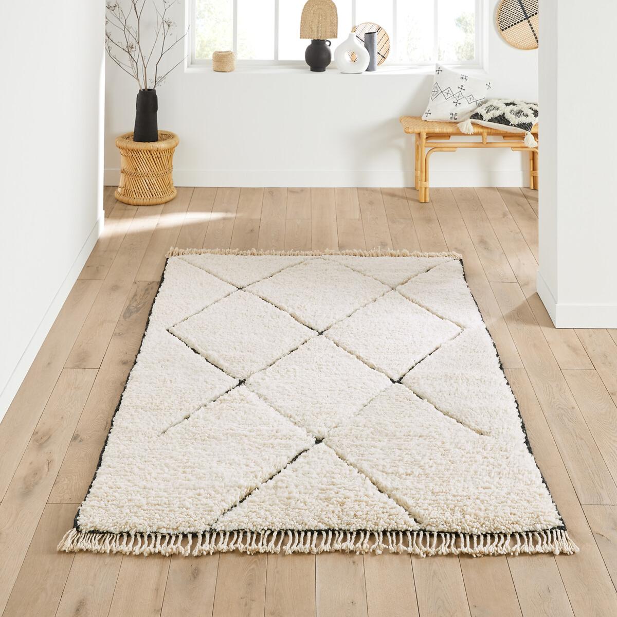 Atlama Beni Ouarain 100% Wool Berber Rug – image 1