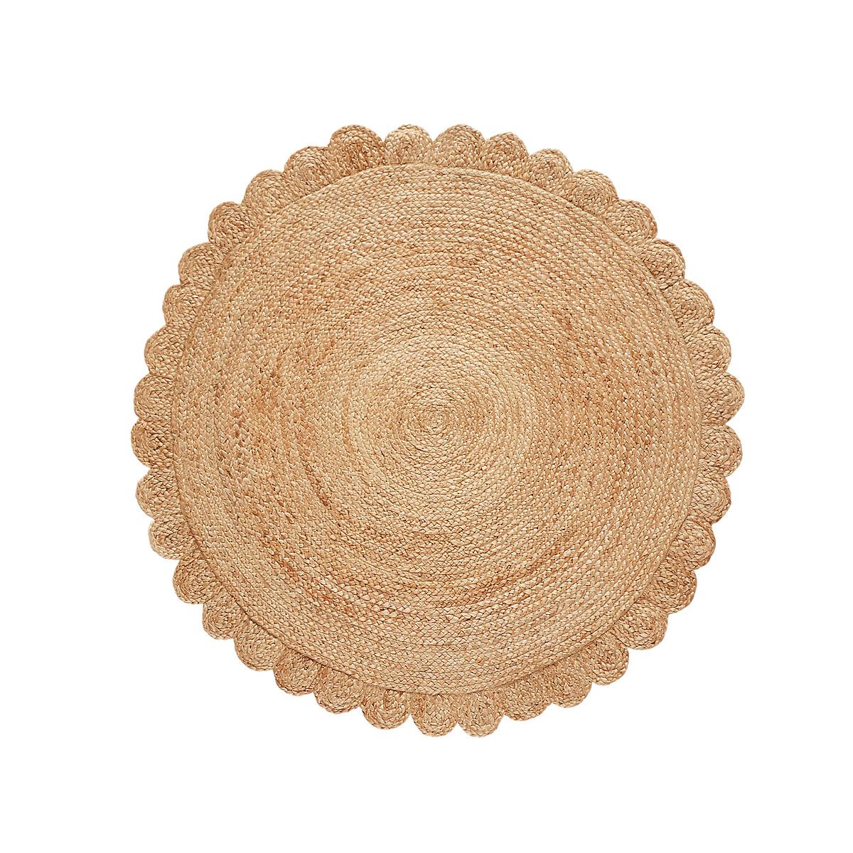 Aftas Flower Round 100% Jute Rug – image 2