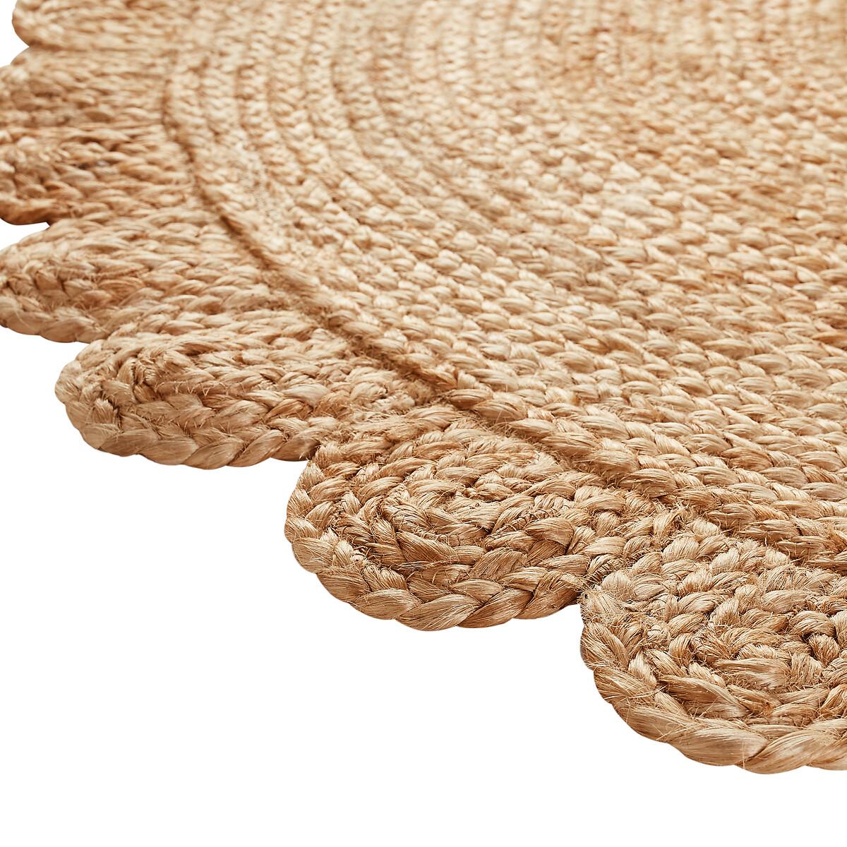 Aftas Flower Round 100% Jute Rug – image 3
