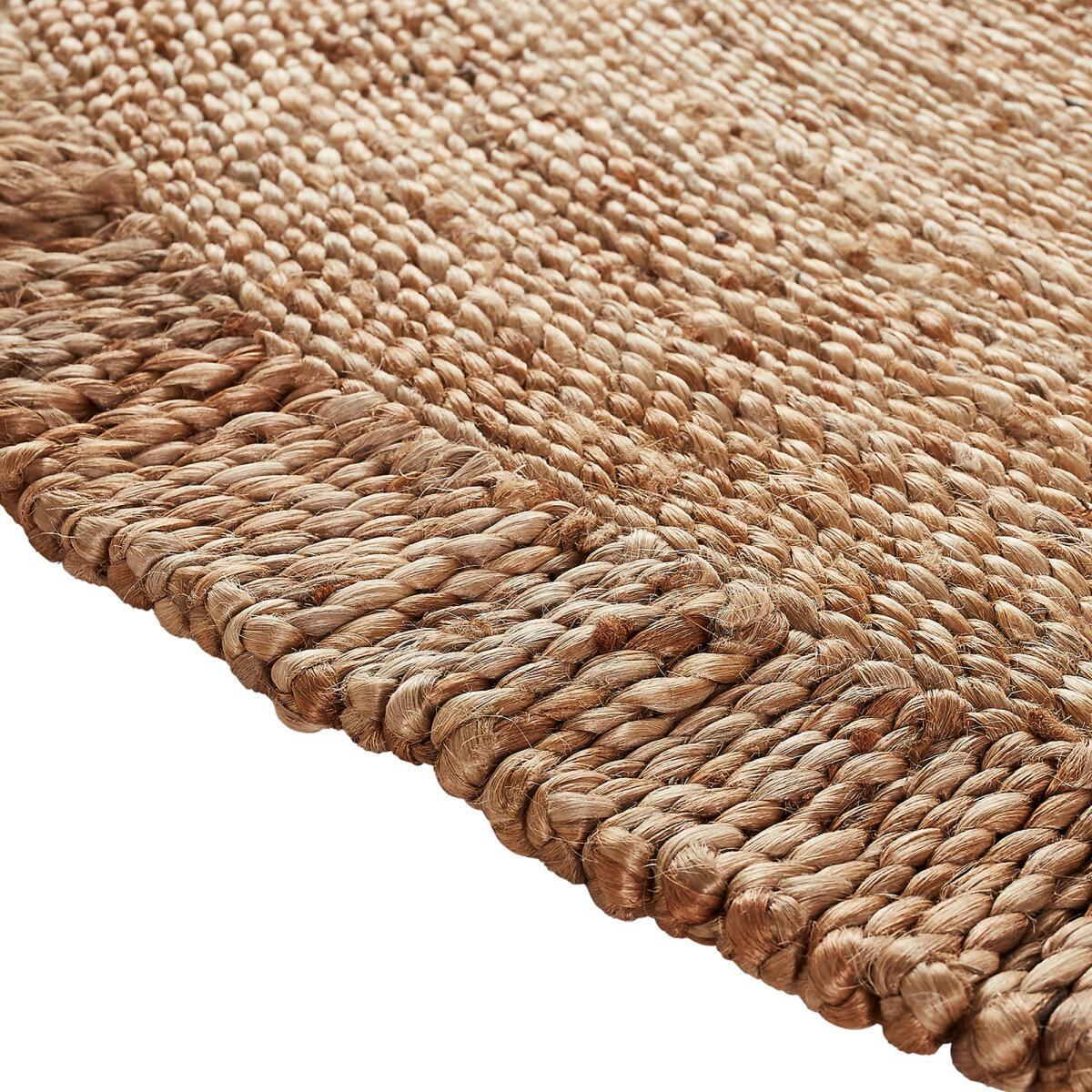 Aftas Fringed Round Jute Rug – image 3