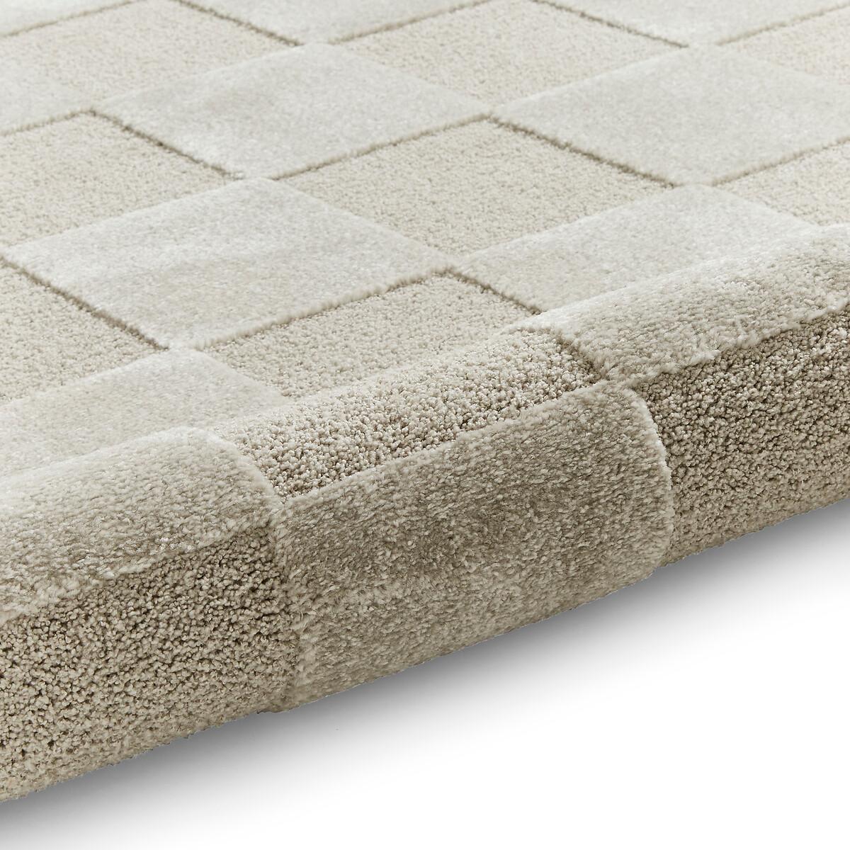 Modern Geometric Checkerboard Rug – image 9