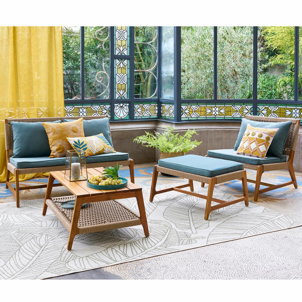 Weso Leaf Pattern Rug – image 7