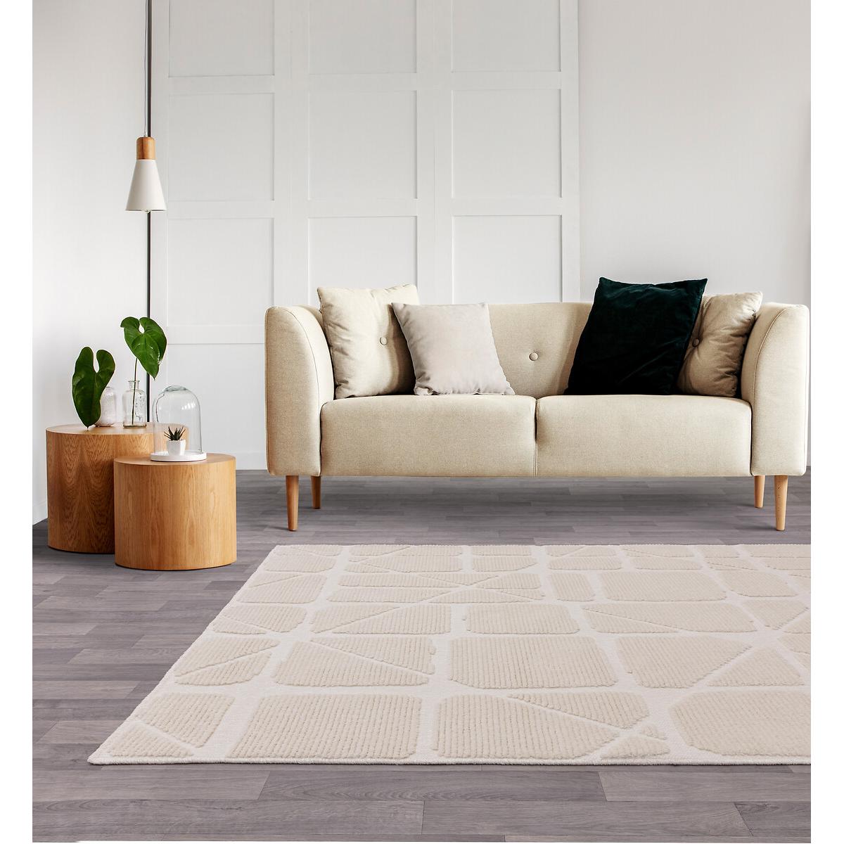 Plush Abstract Shapes Rug – image 2