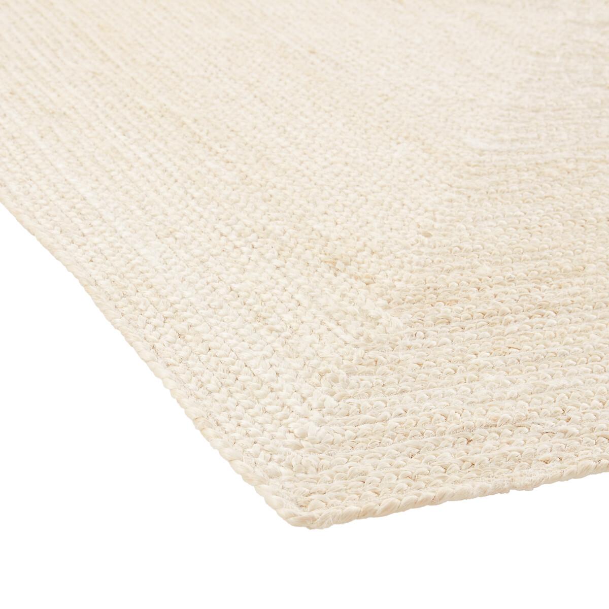 Aftas Square 100% Bleached Jute Rug – image 2