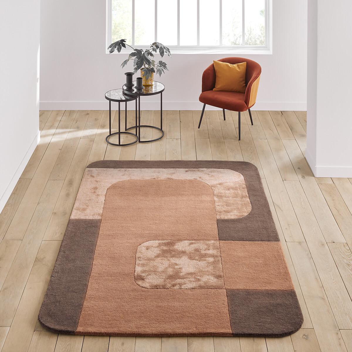 Bolda Vintage 70's Wool and Lyocell Rug – image 1