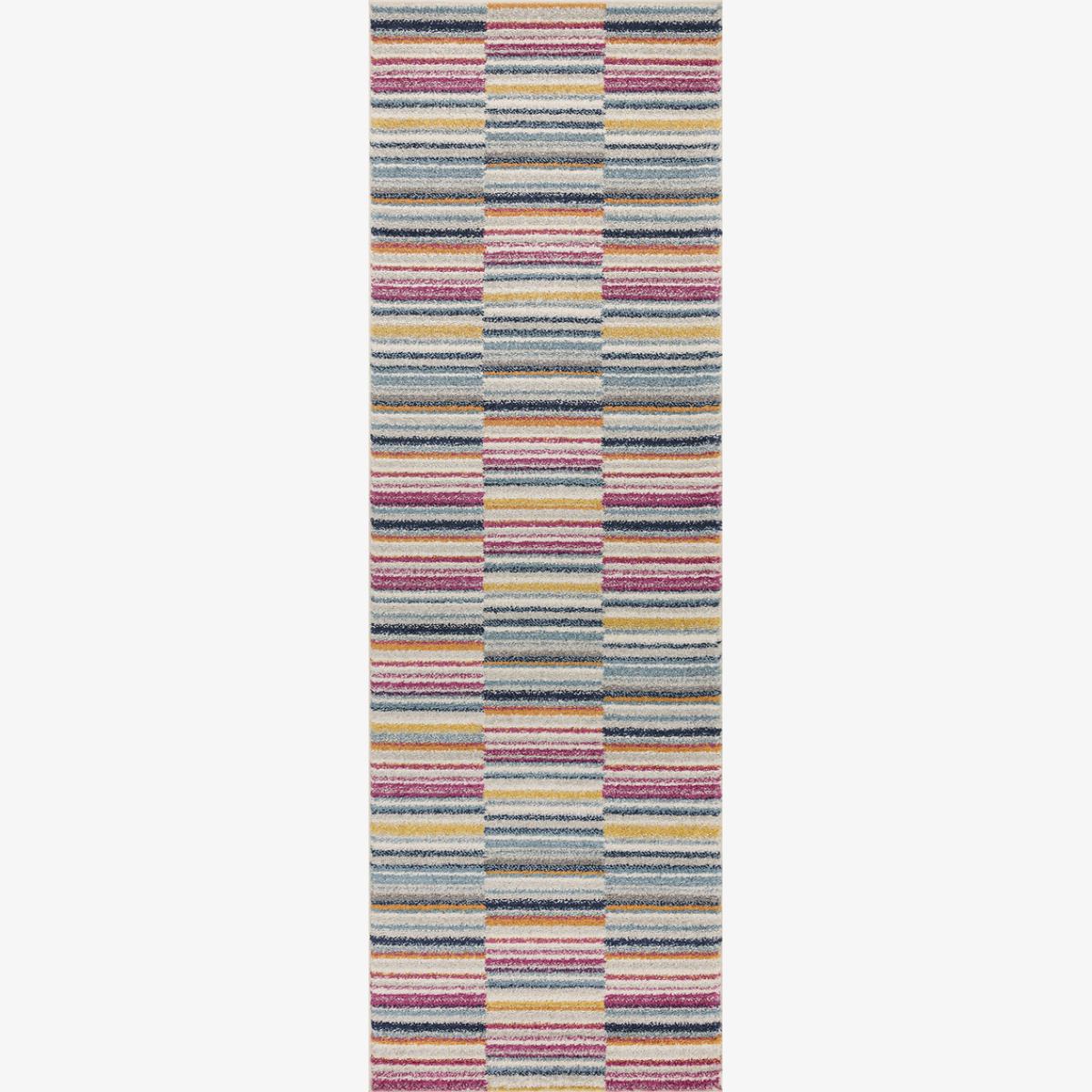 Stripe Flatweave Runner Rug - 240x66cm – image 1