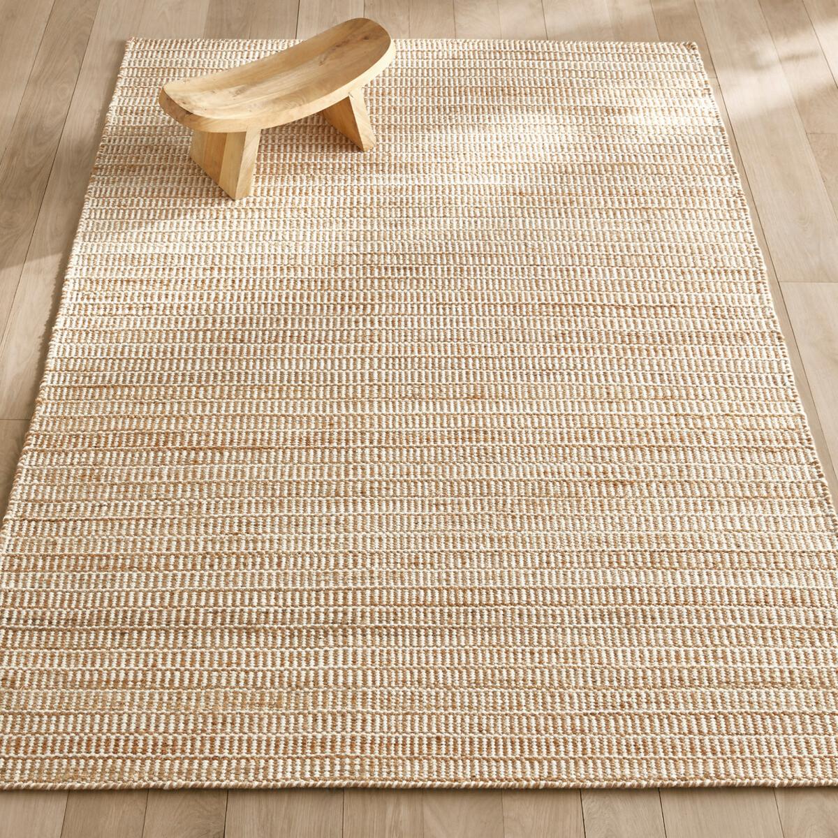 Ruleto Hand Woven Jute & Wool Rug – image 1