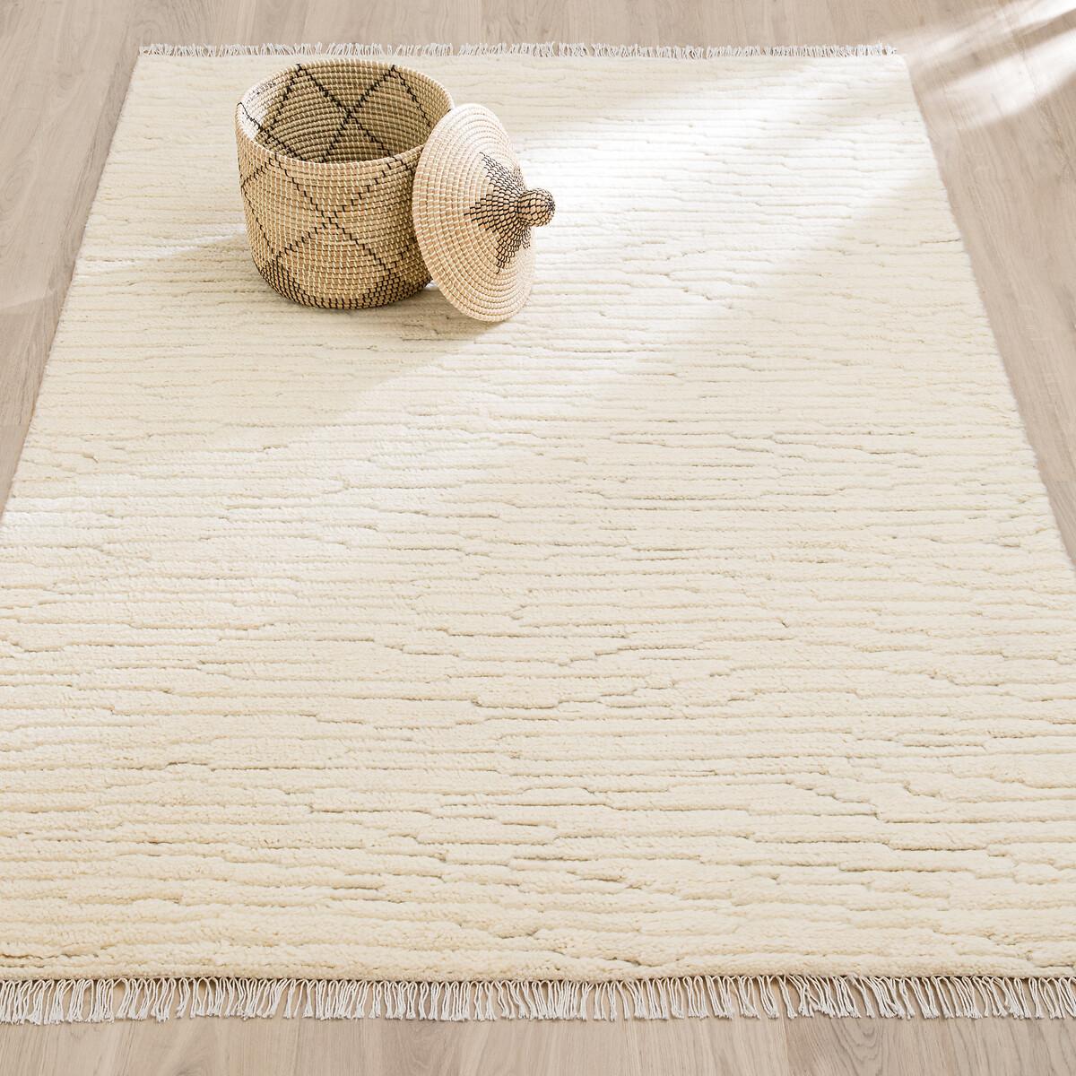 Legnaa Fringed Hand Knotted Wool Rug – image 1