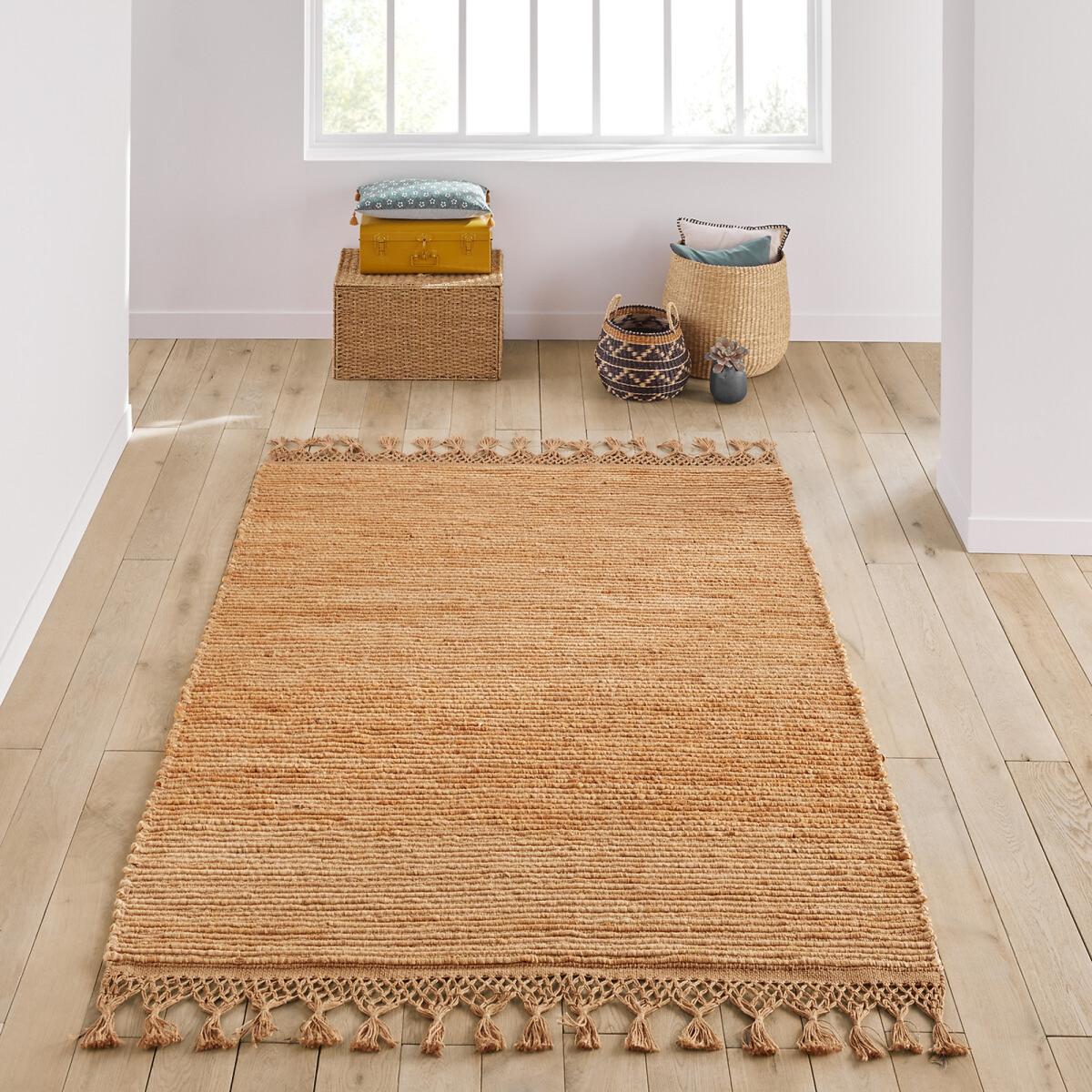 Olber Fringed Jute Rug – image 1