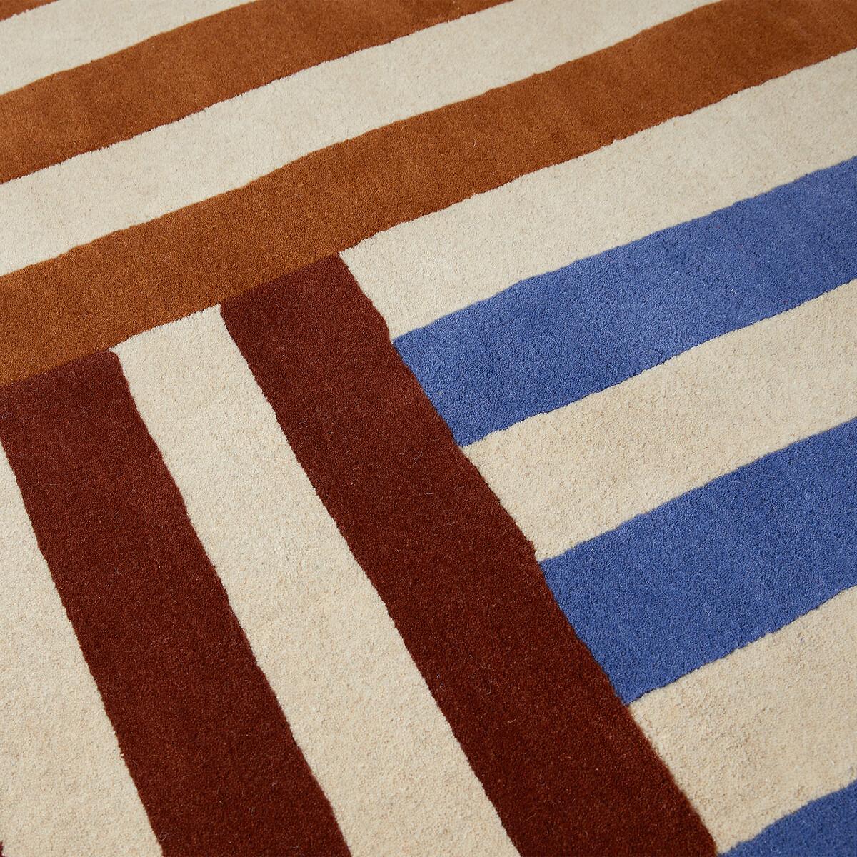 Elsie Striped 100% Wool Rug – image 3