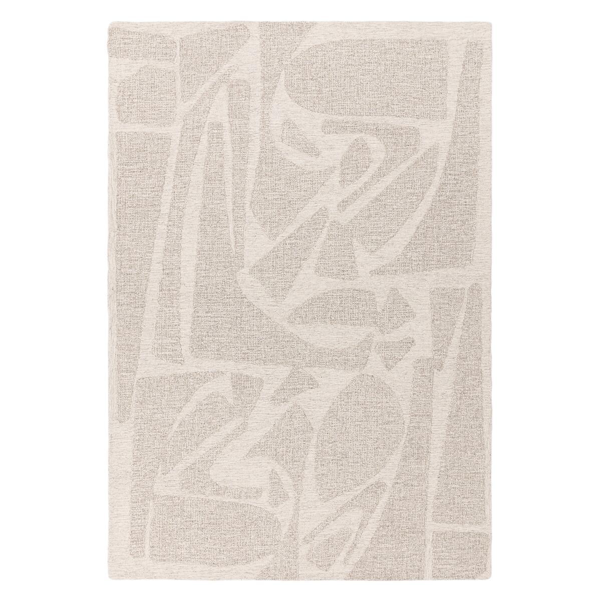 Contrast Dyed Abstract Pattern Rug in 100% Wool – image 2