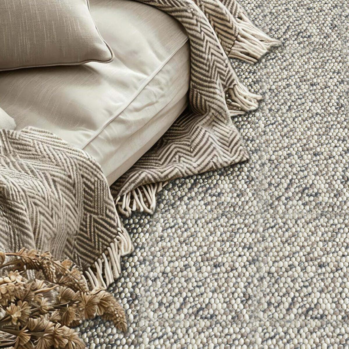 Alia Wool Pebbled Rug – image 2