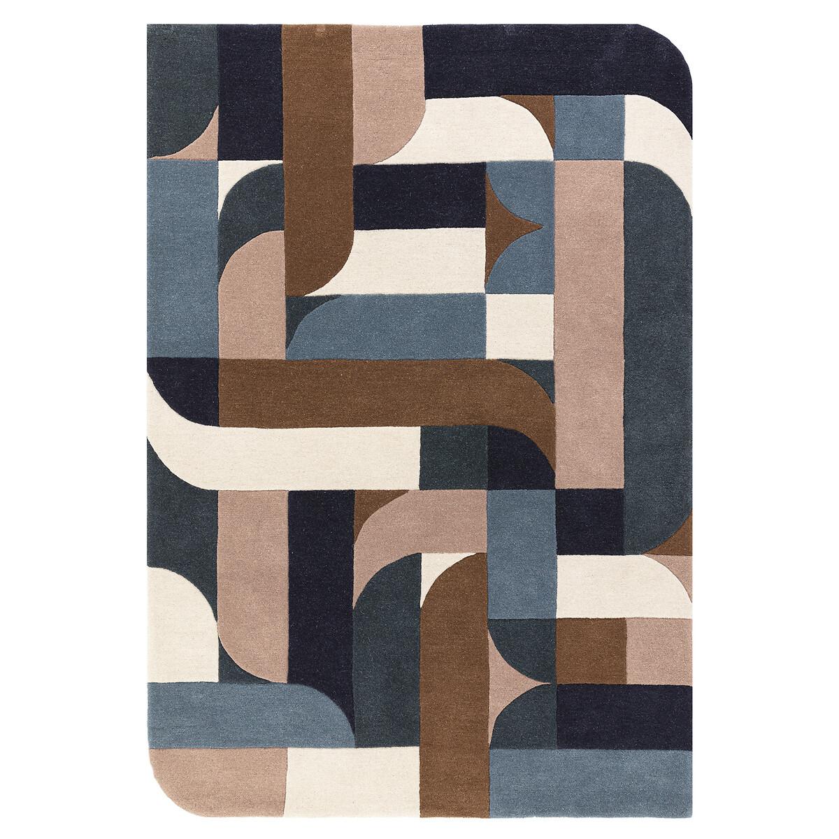 Curved Shapes Patterned Rug – image 2