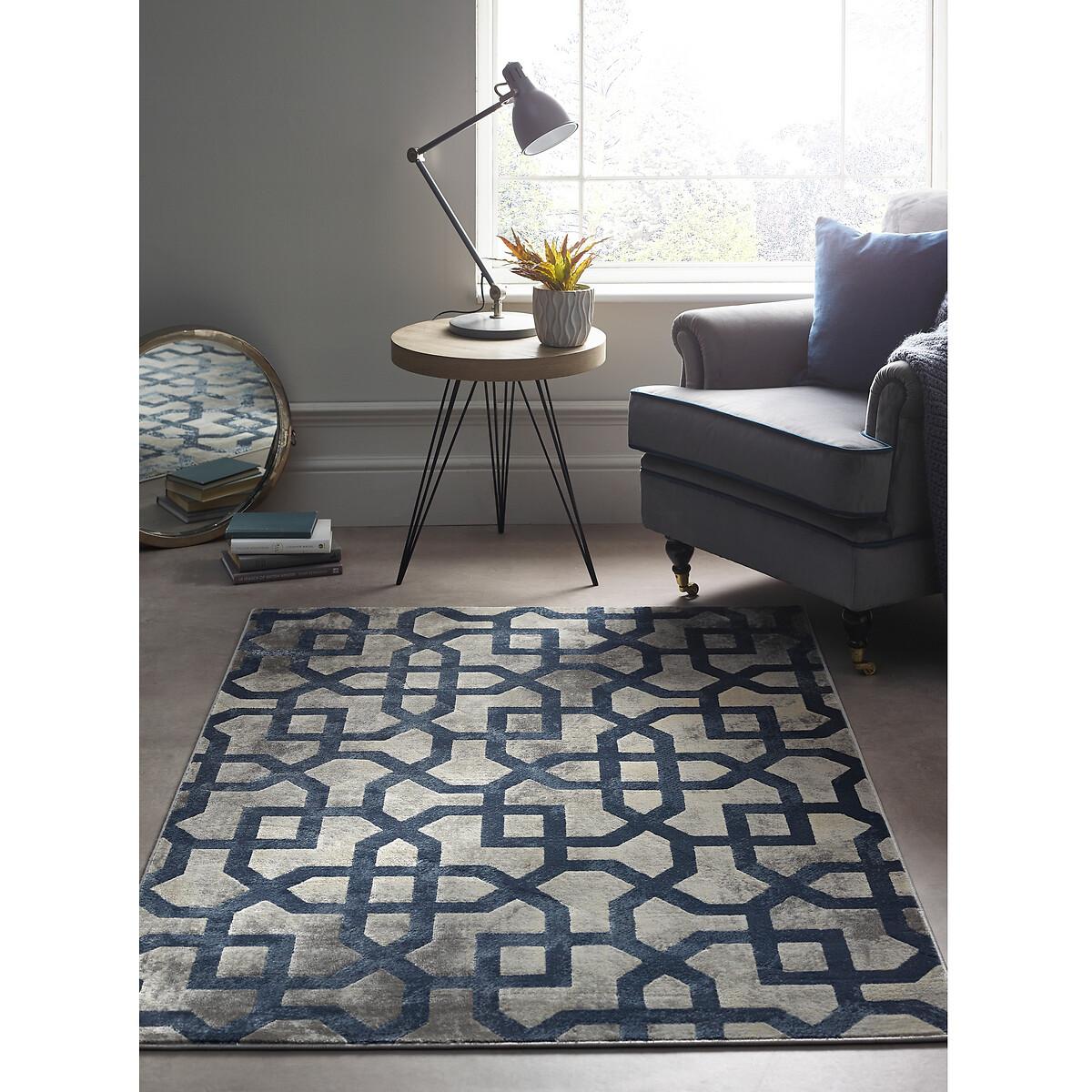 Faded Trellis Pattern Rug – image 4