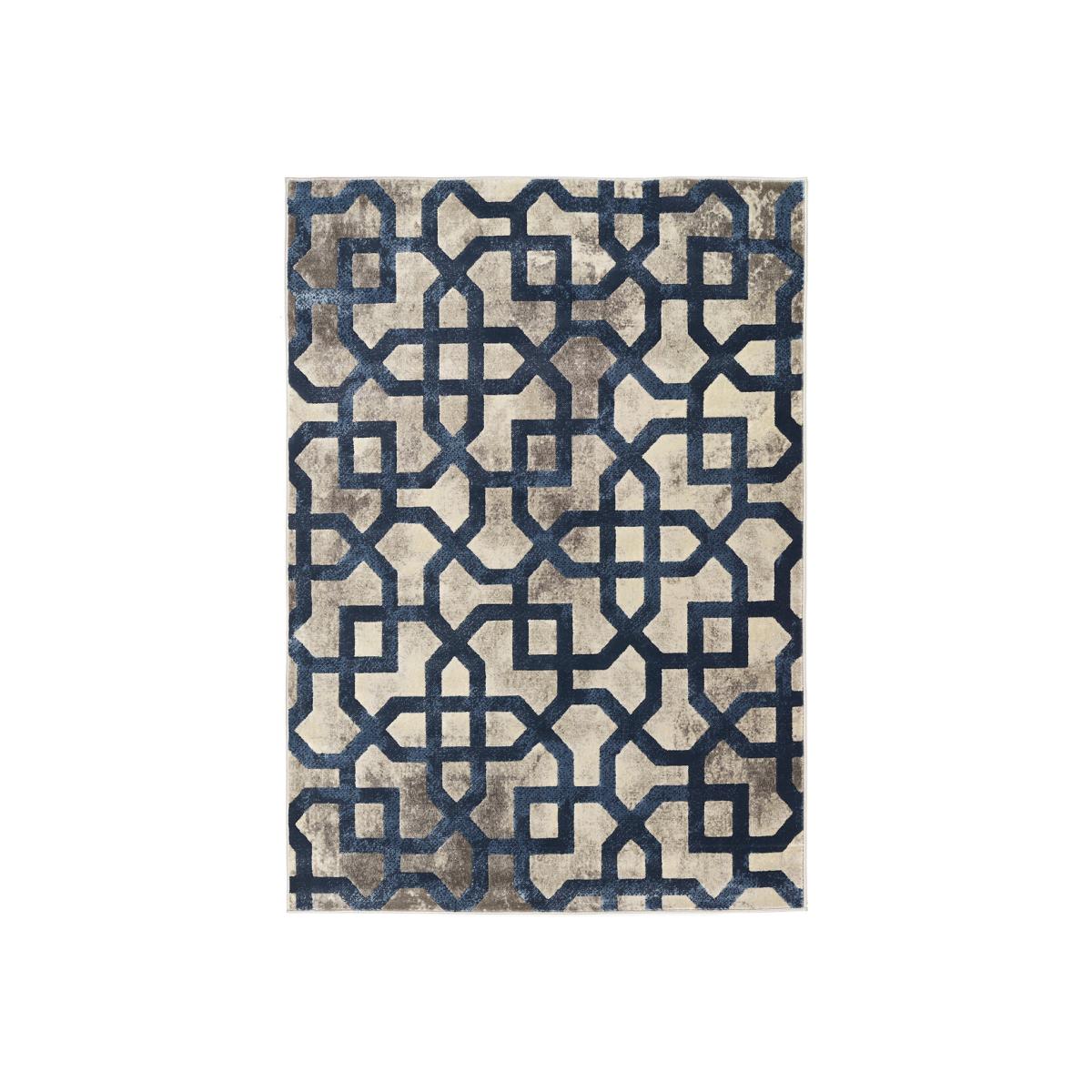 Faded Trellis Pattern Rug – image 1