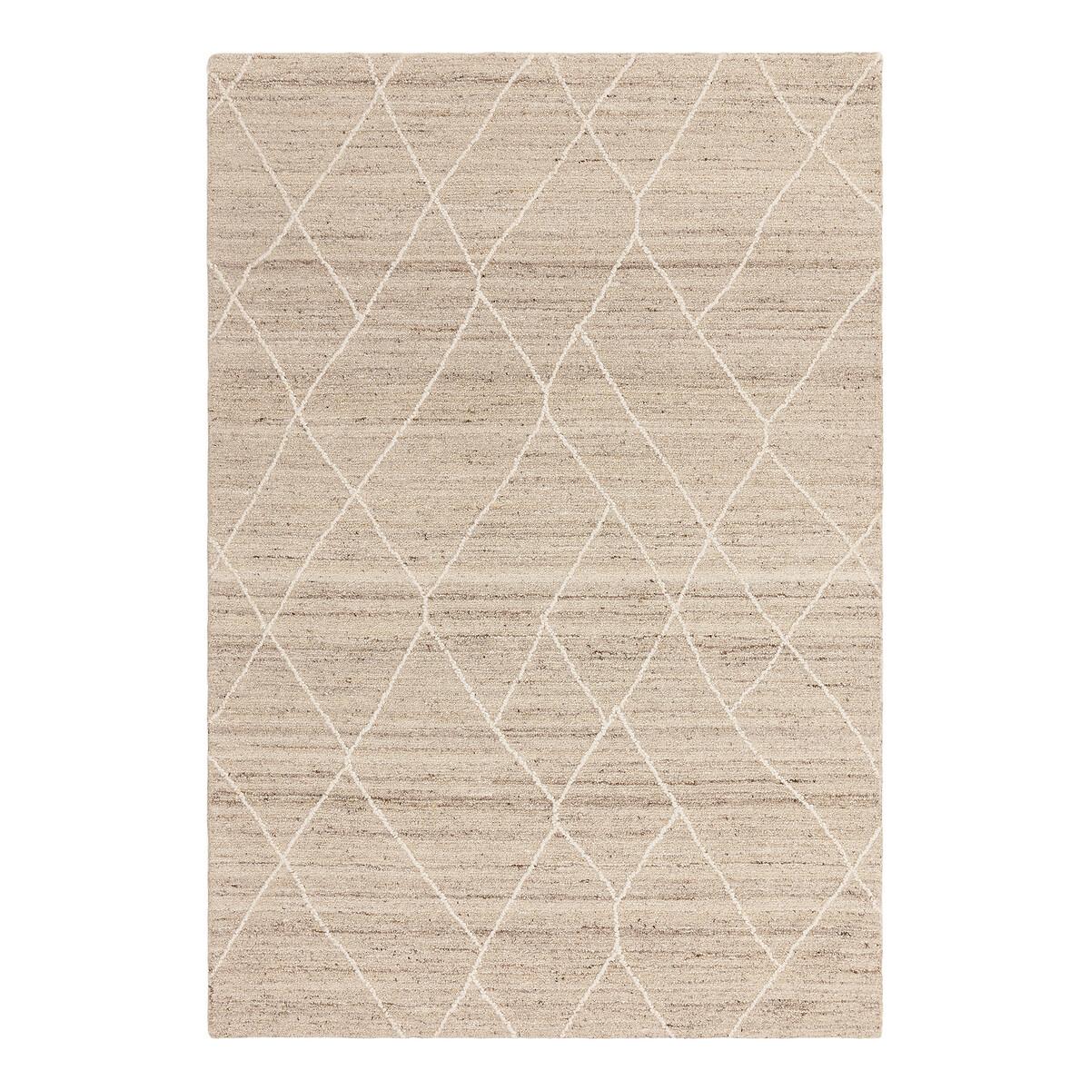 Contemporary Boho Natural Rug in 100% Wool – image 2
