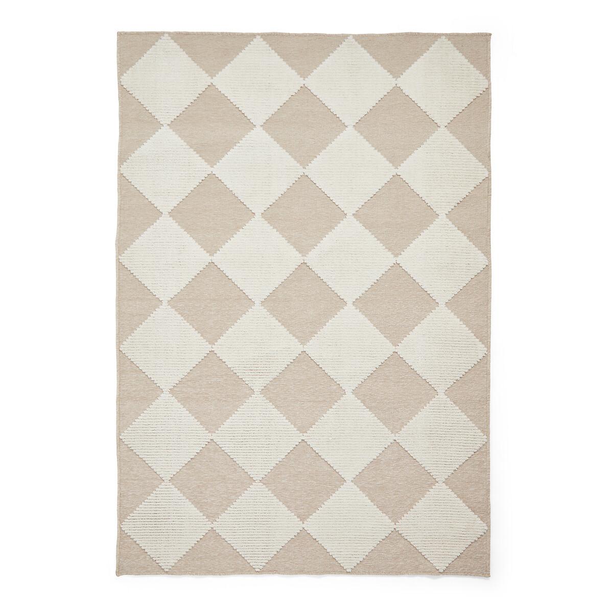 Diamond Pattern Hi-Low Textured Pile Rug – image 3
