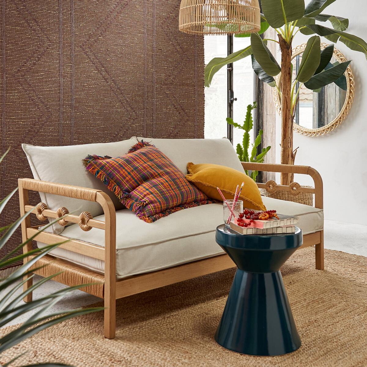 Joan Recycled Plant Fibre Flat Woven Rug – image 5