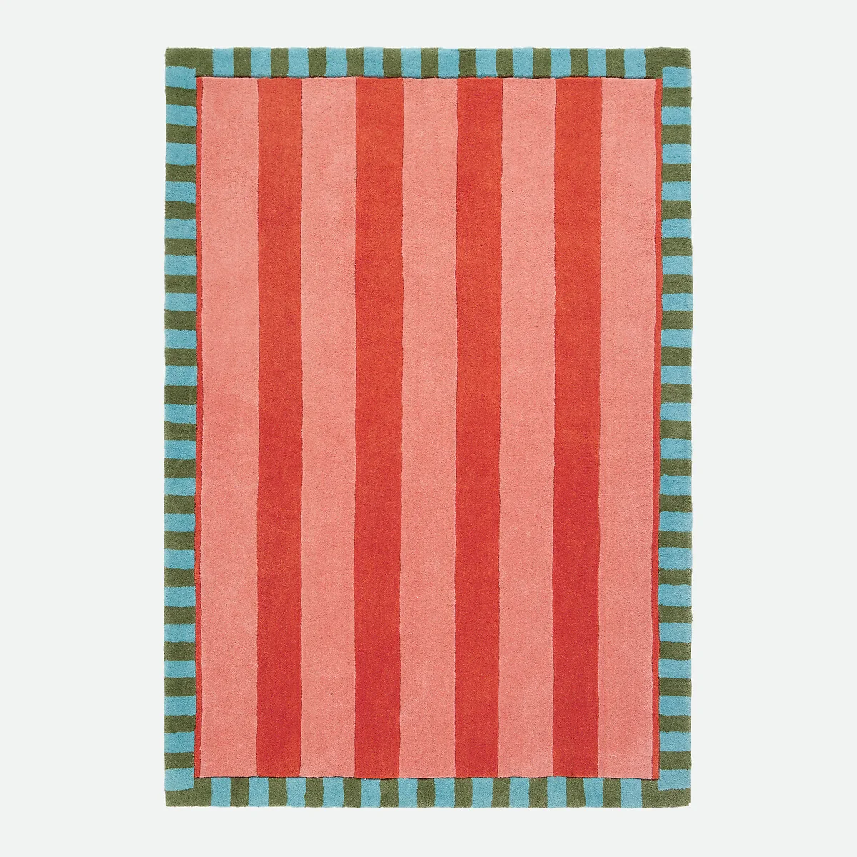 Lomasi Striped Print Wool Rug – image 4