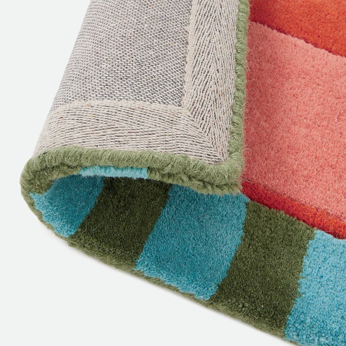 Lomasi Striped Print Wool Rug – image 7