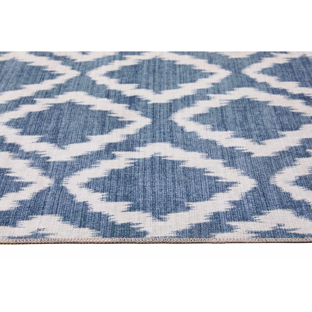 Diamond Pattern Machine Washable Runner Rug – image 4