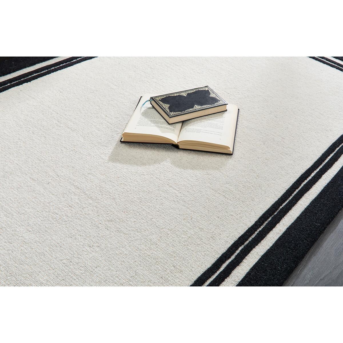 Monochrome Double Border Rug in 100% Wool – image 3