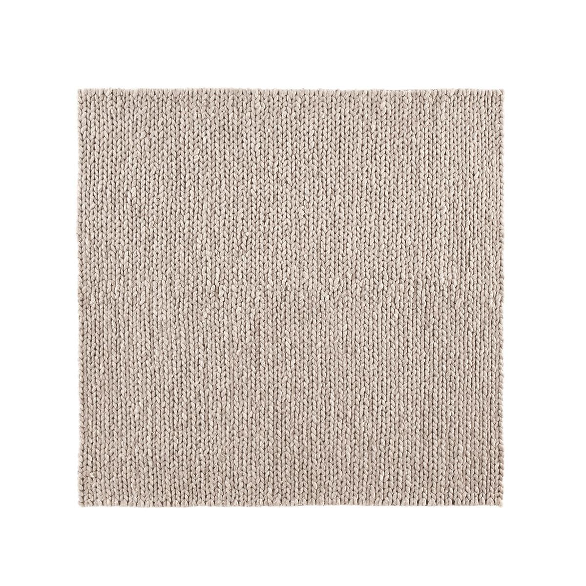 Diano Knit Effect Square 100% Wool Rug – image 2