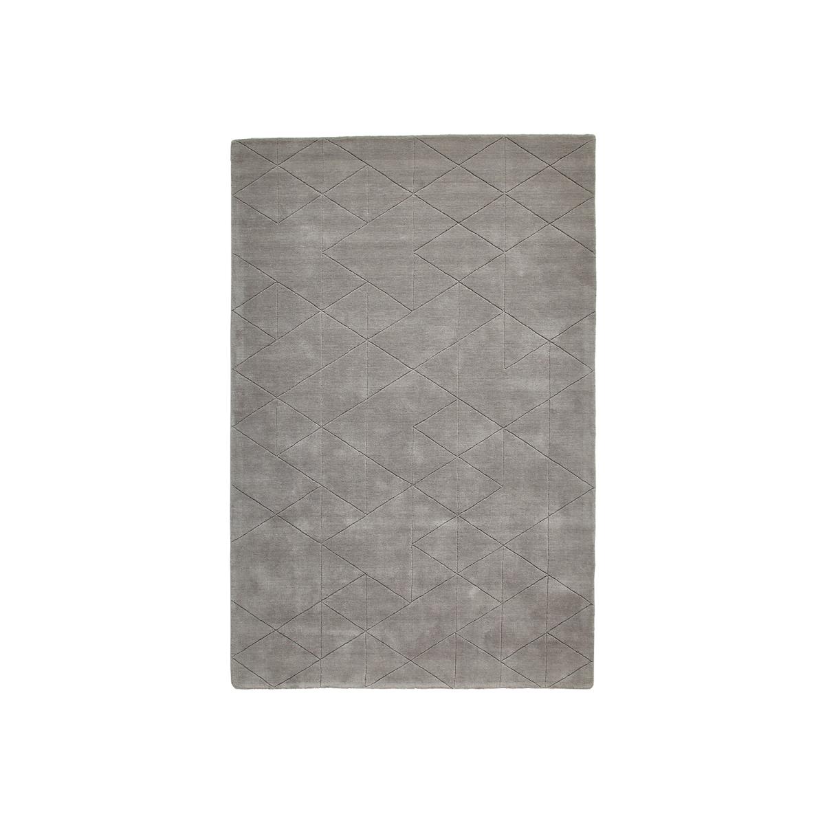 Subtle Triangle Tiled Geometric Patterned Rug in 100% Wool – image 1