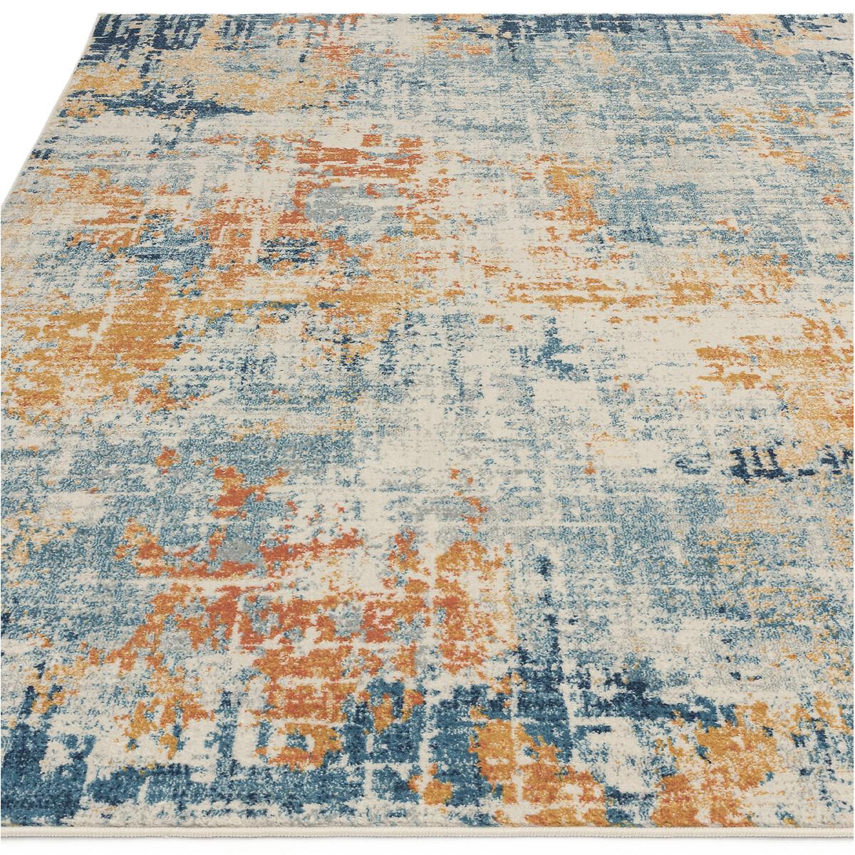 Distressed Abstract Pattern Rug – image 3