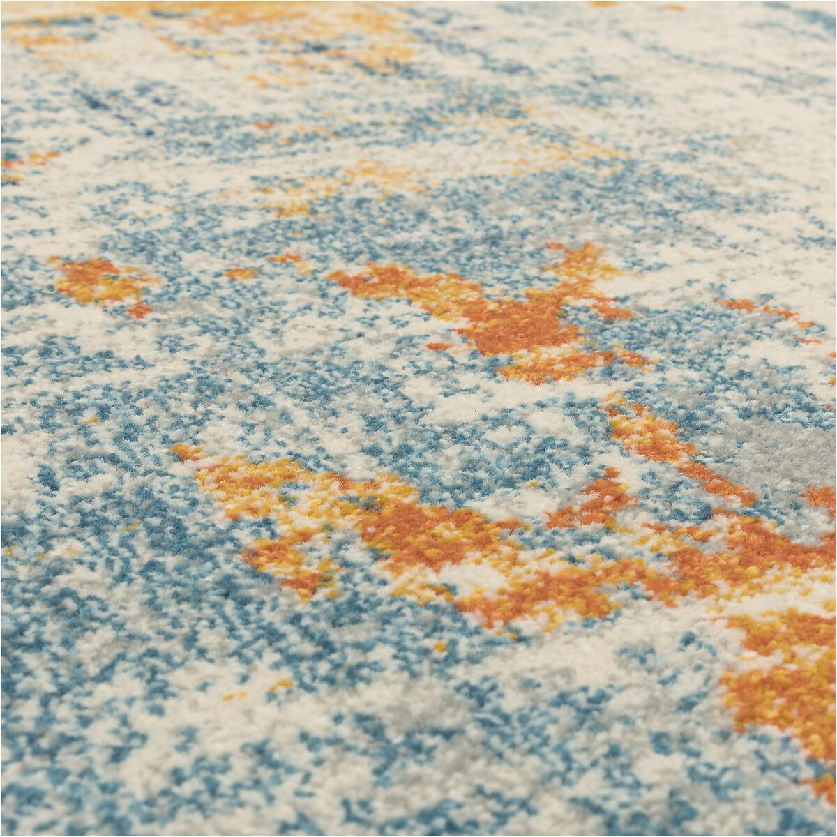 Distressed Abstract Pattern Rug – image 6