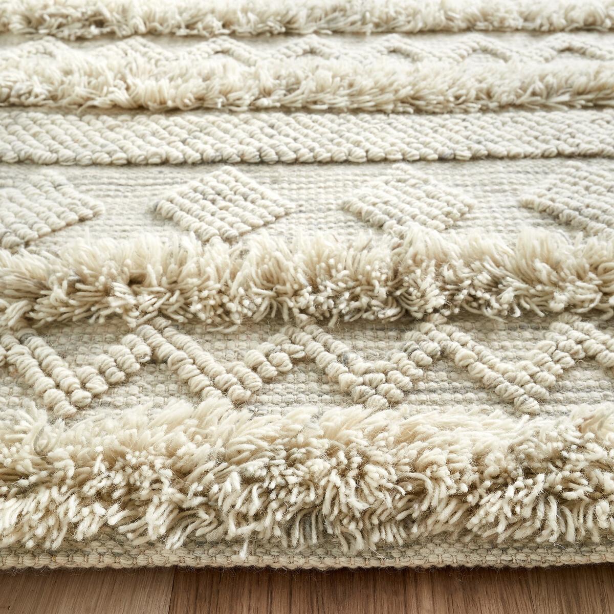 Bellika Striped Textured Wool Mix Rug – image 2
