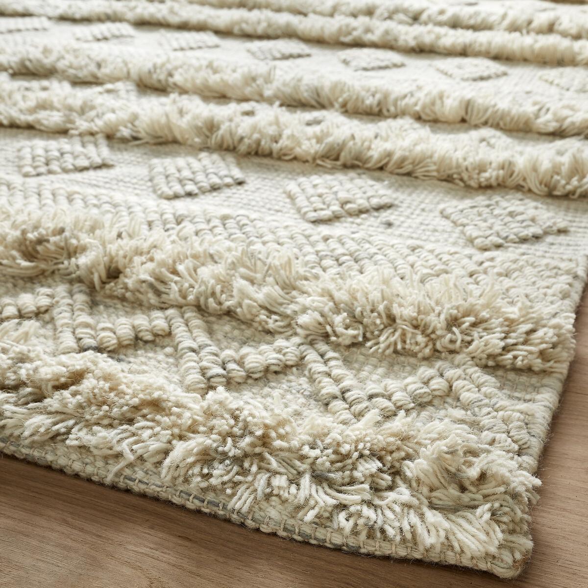 Bellika Striped Textured Wool Mix Rug – image 3