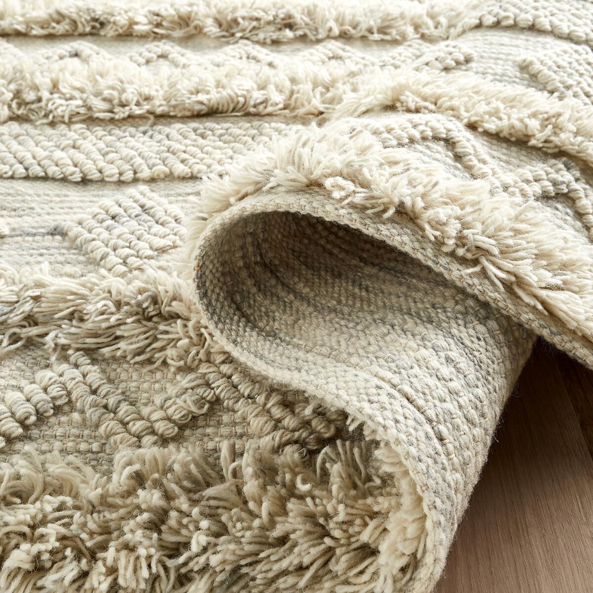 Bellika Striped Textured Wool Mix Rug – image 4