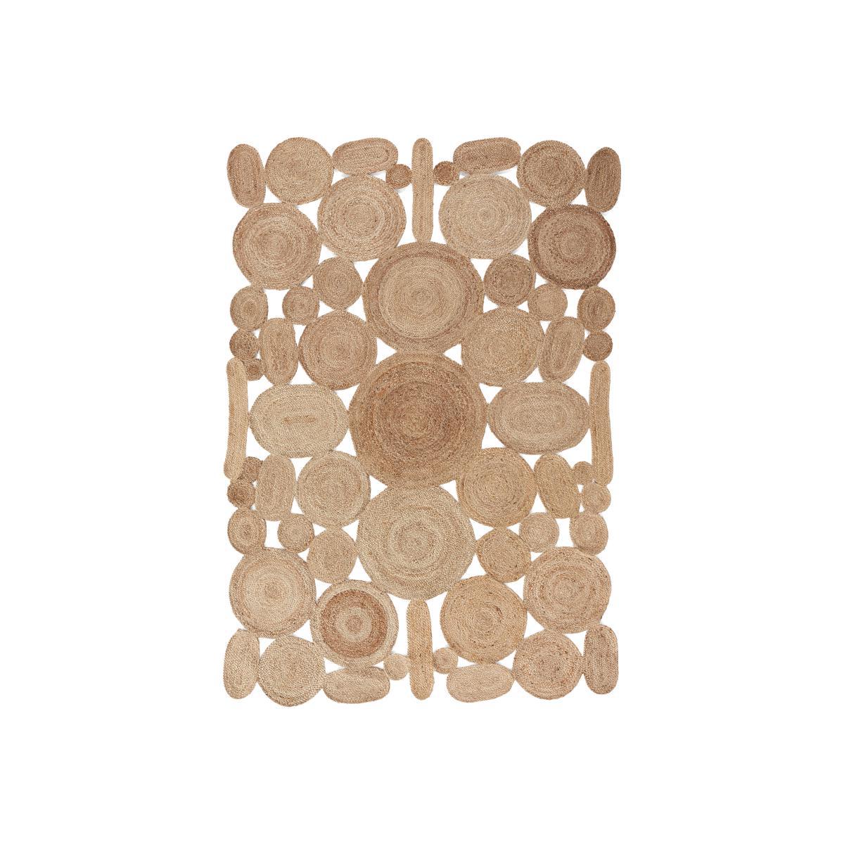 Sarakala Multi Circle Jute Rug – image 1
