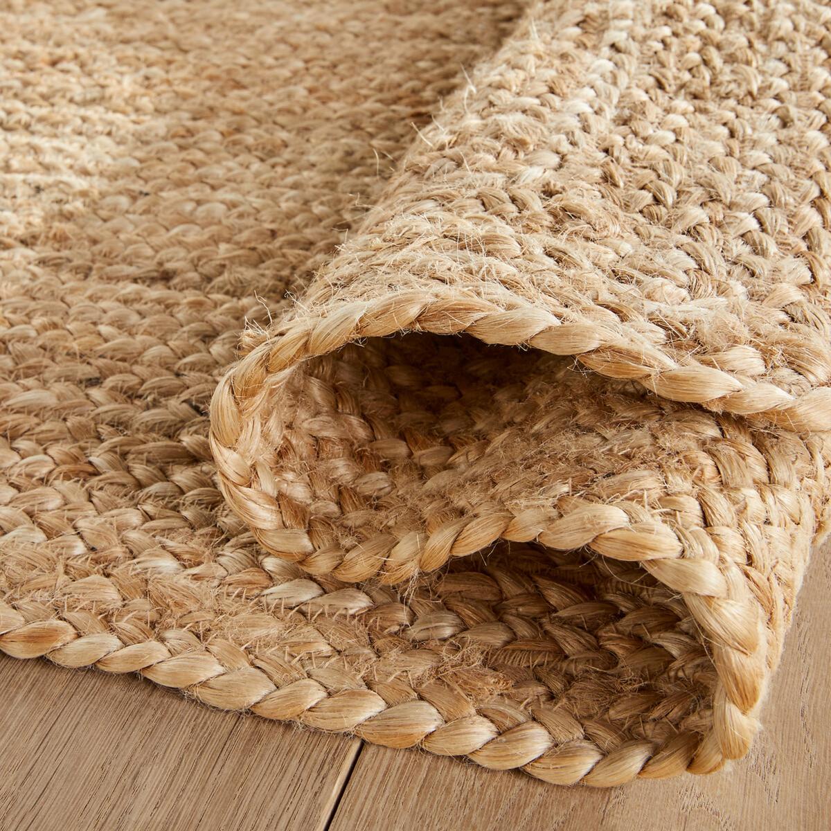 Hempy Hand Woven Square 100% Jute Rug – image 4