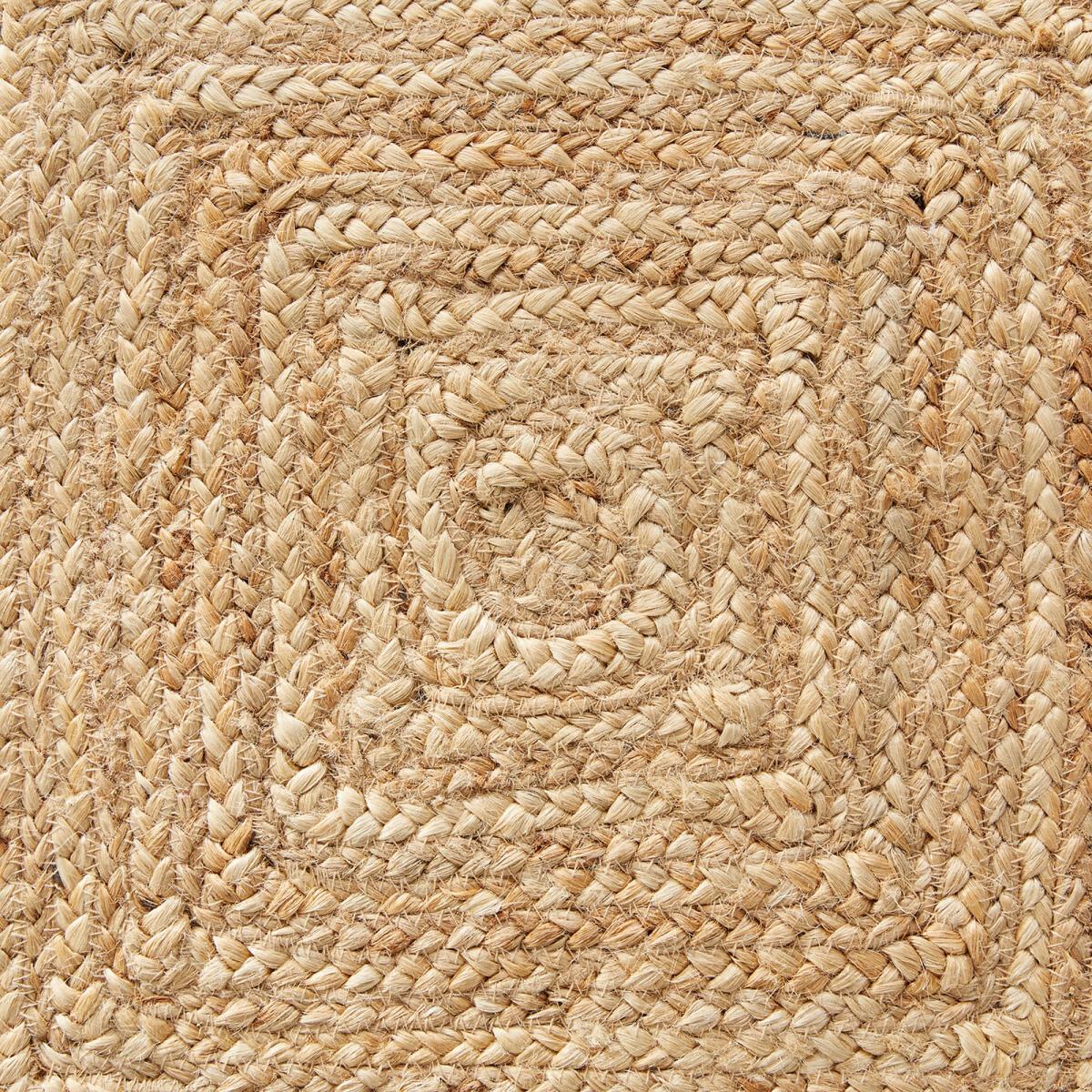 Hempy Hand Woven Square 100% Jute Rug – image 5
