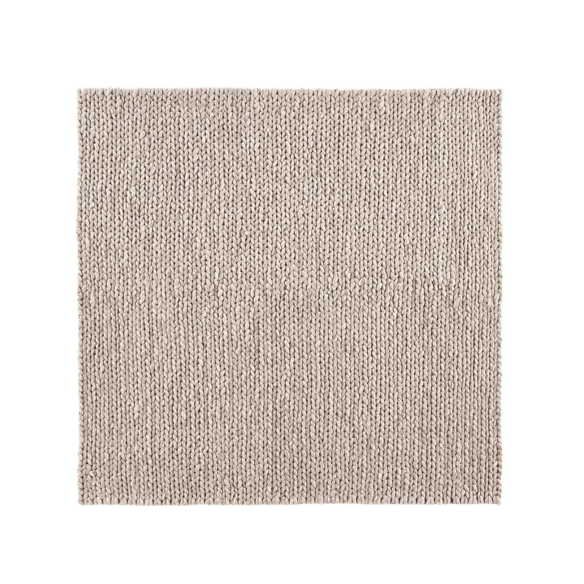 Diano Square Pure Wool Rug with a Knitted Effect – image 2