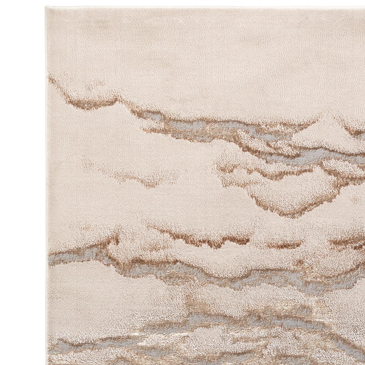 Distressed Linear Metallic Runner Rug – image 3