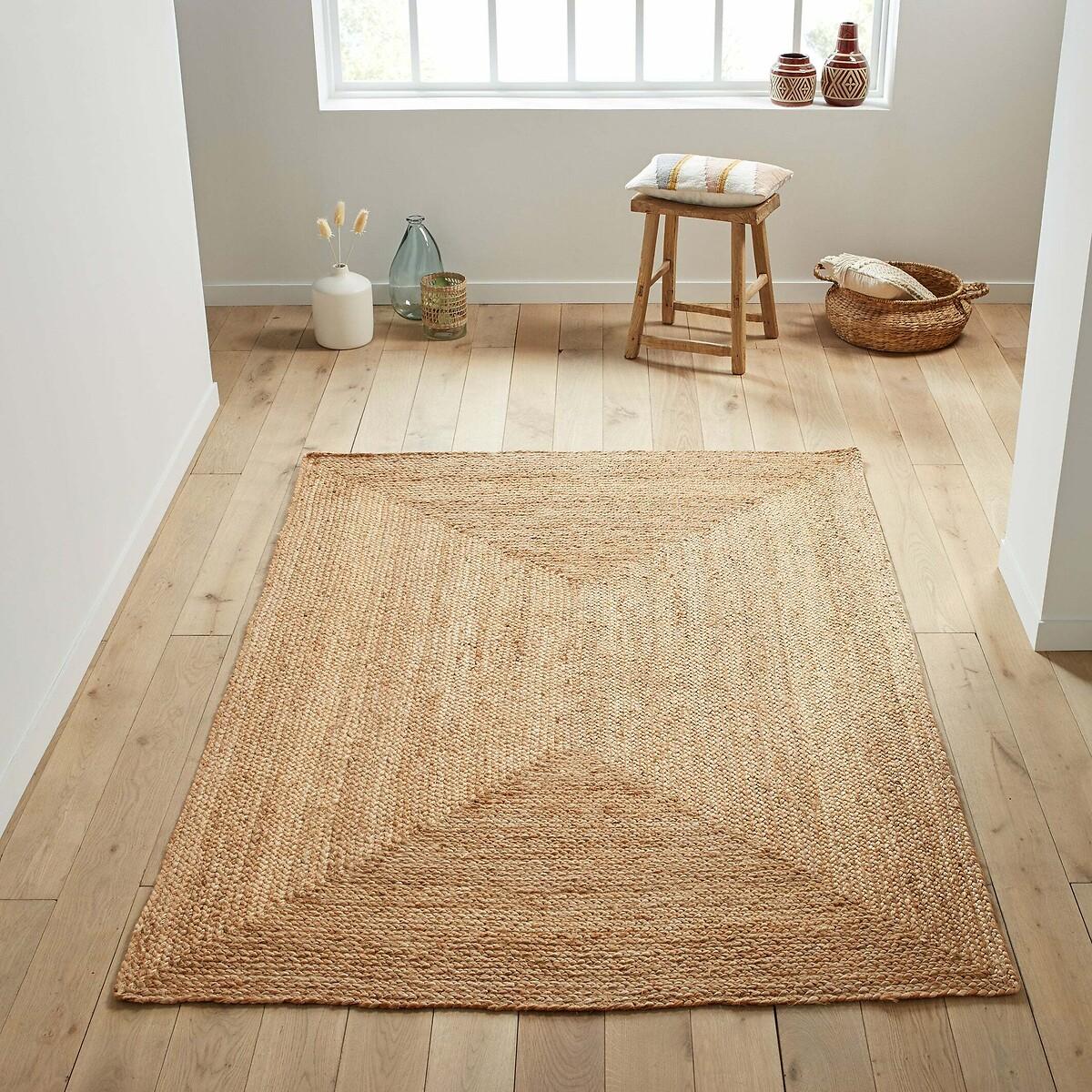 Aftas Rectangular Jute Rug – image 1