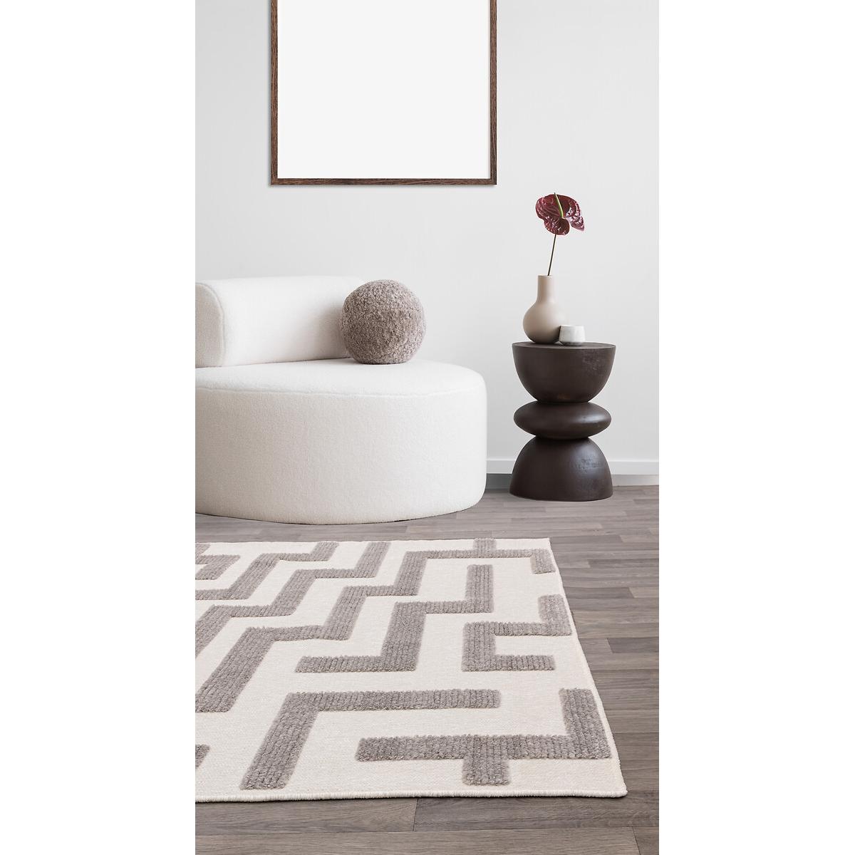 Plush Abstract Lines Rug – image 2