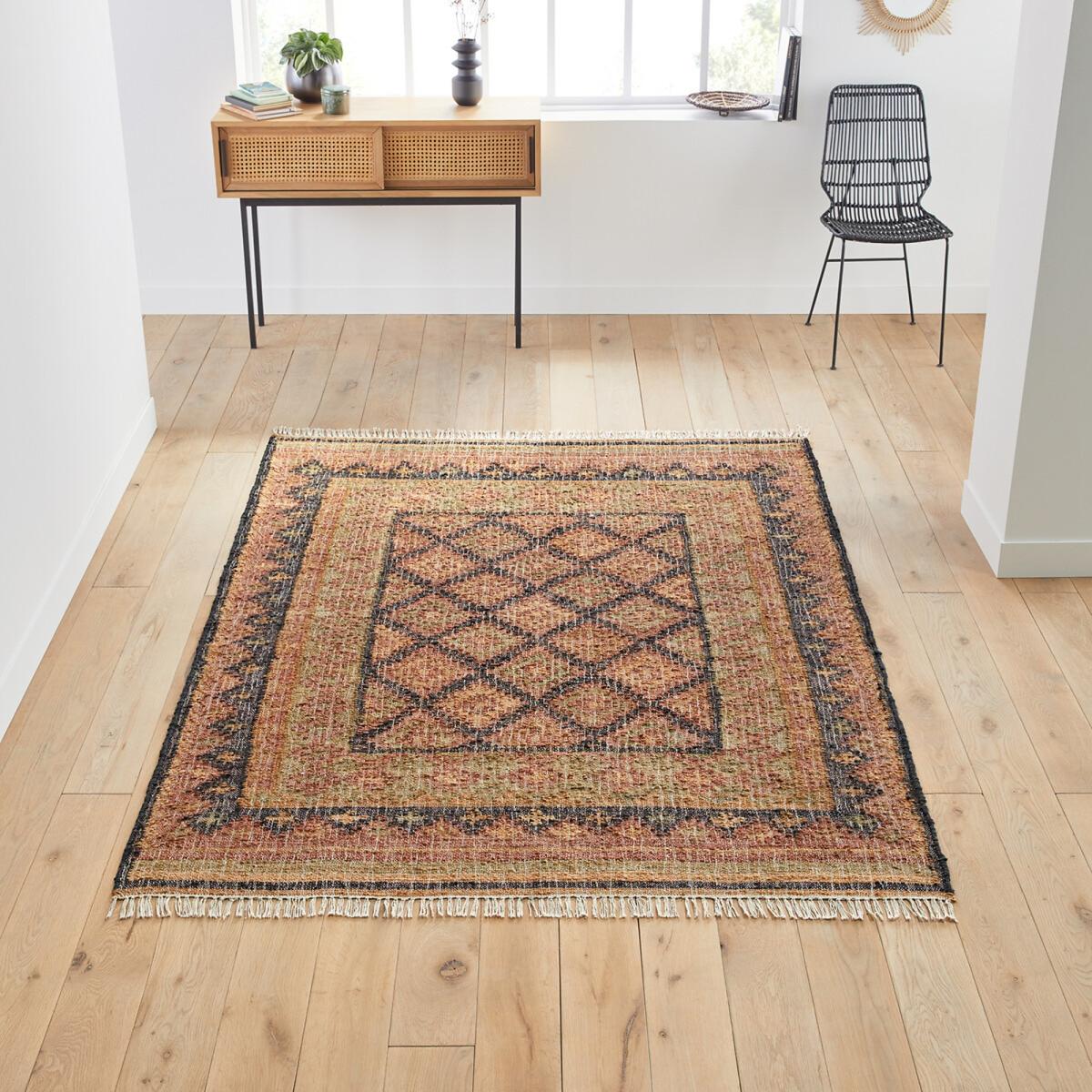 Mirta Kilim Jute and Cotton Rug – image 1