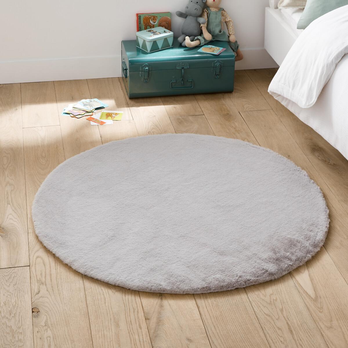 Mouflette Round Faux Fur Rug – image 3